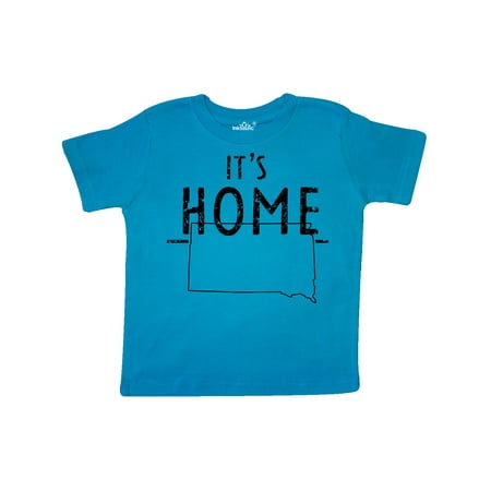 

Inktastic It s Home- State of South Dakota Outline Distressed Text Gift Toddler Boy or Toddler Girl T-Shirt