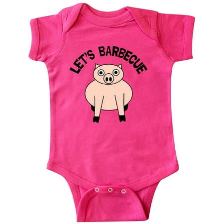 Inktastic Let s Barbecue Pig Gift Baby Boy or Baby Girl Bodysuit