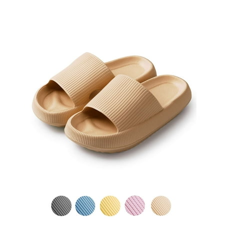 LAVA Unisex Ultra Soft Slippers Cloud Touching Anti-Slip EVA Slides Bathroom Shoes(Khaki L)
LAVA Unisex Ultra Soft Slippers Cloud Touching Anti-Slip EVA Slides Bathroom Shoes(Khaki L)