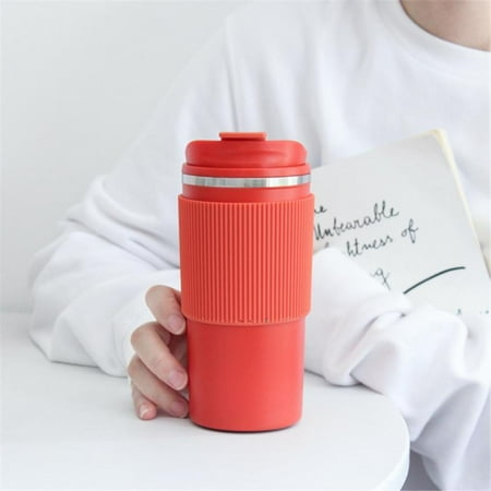 Portable Fashion Coffee Mugs 450ml Simple Ins Wind Travel Car Insulated Bottle Men And Women Couples 304 Stainless Steel Office
