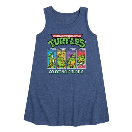 Teenage Muntant Ninja Turtle - Select Your Turtle Video Game - Toddler and Youth Girls A-line Dress
Teenage Muntant Ninja Turtle - Select Your Turtle Video Game - Toddler and Youth Girls A-line Dress
