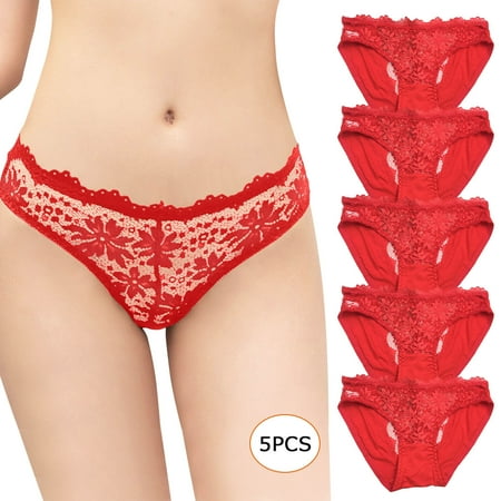 Levmjia Womens Underwear Plus Size Clearance 5PCS Women s Fashion Sexy Lace Pattern Hollow Low Waist Solid Color Underpants
Levmjia Womens Underwear Plus Size Clearance 5PCS Women s Fashion Sexy Lace Pattern Hollow Low Waist Solid Color Underpants