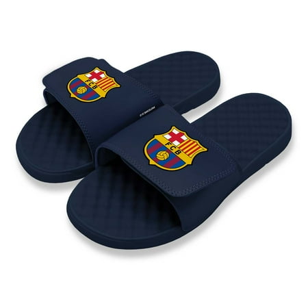 Men s ISlide Navy Barcelona Primary Logo Slide Sandals