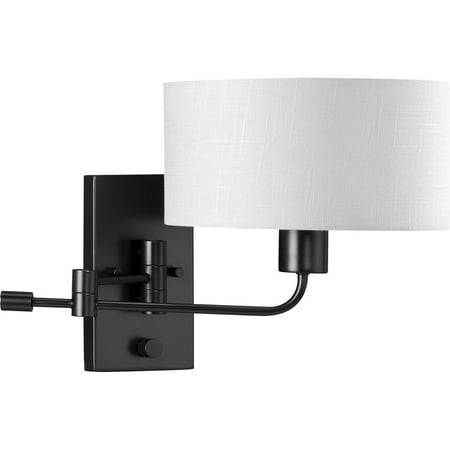 Carrick Collection One-Light Matte Black Summer Linen Shade Transitional Wall Light
Carrick Collection One-Light Matte Black Summer Linen Shade Transitional Wall Light