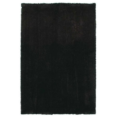 HomeRoots 349885 7 ft. 6 in. x 9 ft. 6 in. Polyester Espresso Area Rug