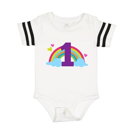 Inktastic 1st Birthday Rainbow Gift Baby Girl Bodysuit