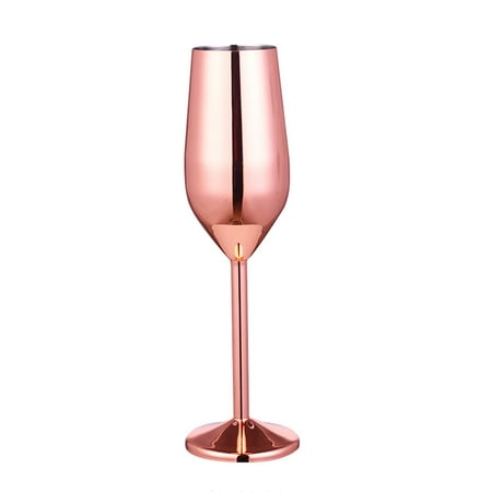 

Liveday Stainless Steel Champagne Cup Wine Glass Cocktail Glass Metal Wine Glass Bar Restaurant Goblet