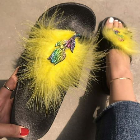 Aueoeo Sandals women dressy summer flat Women s Summer Fashion Plush Flowers Decoration Slippers Solid Color Flat Shoes
Aueoeo Sandals women dressy summer flat Women s Summer Fashion Plush Flowers Decoration Slippers Solid Color Flat Shoes