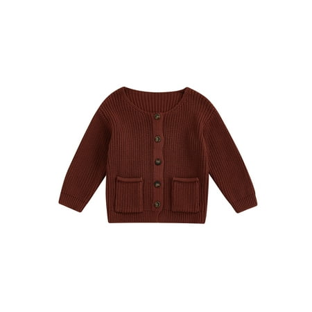 Liliz Baby Sweater Solid Color Long Sleeve Knitted Cardigan with Pockets and Buttons Winter Coat
Liliz Baby Sweater Solid Color Long Sleeve Knitted Cardigan with Pockets and Buttons Winter Coat