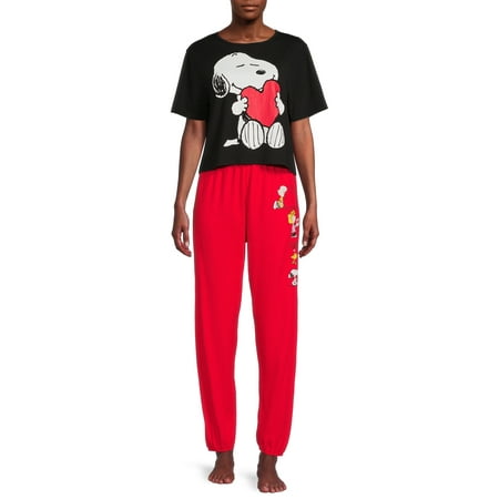 Peanuts Snoopy Short Sleeve Tee and Joggers Set 2-Piece