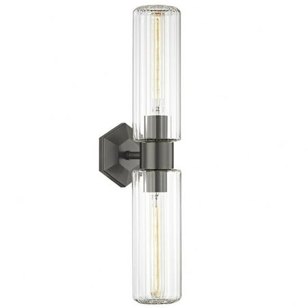 2 Light Contemporary Brass Wall Sconce with Clear Cylinder Glass-23.75 inches H By 4.75 inches W-Old Bronze Finish Bailey Street Home 116-Bel-3827206
2 Light Contemporary Brass Wall Sconce with Clear Cylinder Glass-23.75 inches H By 4.75 inches W-Old Bronze Finish Bailey Street Home 116-Bel-3827206