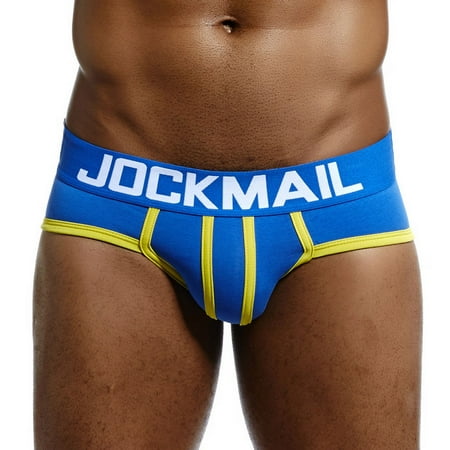 Gubotare Men S Underwear Boxer Brief Men s Underwear Bamboo Rayon Comfortable Breathable Dual Pouch Briefs Blue XL