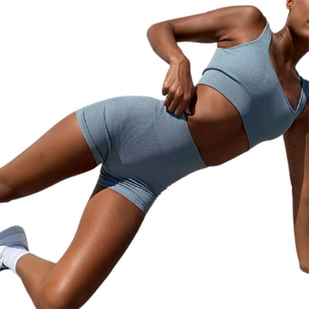 Liveday Sports Suit Seamless Knitted Sports Bra Shorts Yoga Suit Fitness Suit Solid Color Comfortable and Soft
Liveday Sports Suit Seamless Knitted Sports Bra Shorts Yoga Suit Fitness Suit Solid Color Comfortable and Soft