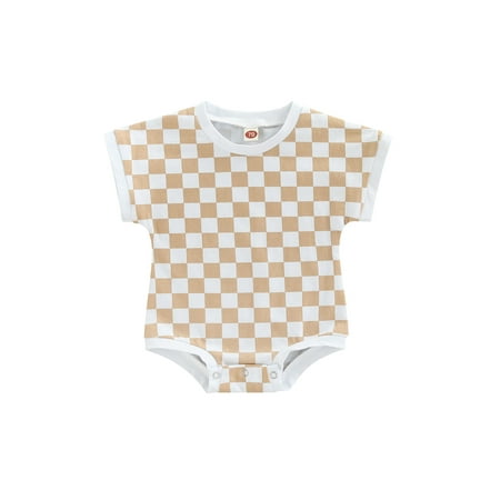 Qtinghua Newborn Baby Girl Boy Romper Plaids Print Short Sleeve Jumpsuit Bodysuit Summer One-Piece Outfits Yellow 18-24 Months
Qtinghua Newborn Baby Girl Boy Romper Plaids Print Short Sleeve Jumpsuit Bodysuit Summer One-Piece Outfits Yellow 18-24 Months