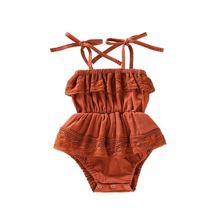 QWERTYU Infant Baby Toddler Sleeveless Lace Bodysuit for Girl Summer 3M-18M 
QWERTYU Infant Baby Toddler Sleeveless Lace Bodysuit for Girl Summer 3M-18M