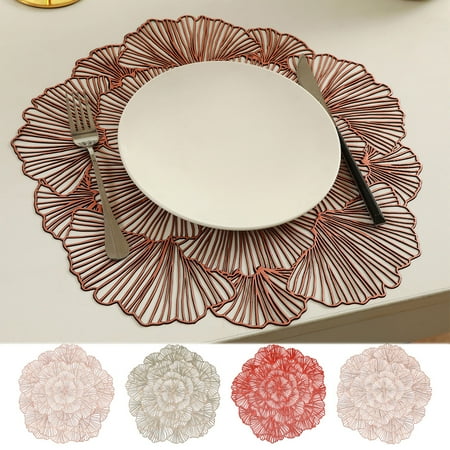 Beechoice Round Placemats Pressed Vinyl Metallic Hollow Placemats for Dinner Table Hollow-Out Vinyl Place Mats for Kitchen Table Decor Wedding Accent Centerpiece Table Mats
Beechoice Round Placemats Pressed Vinyl Metallic Hollow Placemats for Dinner Table Hollow-Out Vinyl Place Mats for Kitchen Table Decor Wedding Accent Centerpiece Table Mats