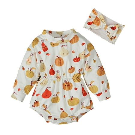 Baby Girl Romper Dress 3-6 Months Halloween Pumpkin Graphics Pumpkin Outfits Girls Long Sleeves Sweatshirt Romper Cute Clothes 0-3 Months
Baby Girl Romper Dress 3-6 Months Halloween Pumpkin Graphics Pumpkin Outfits Girls Long Sleeves Sweatshirt Romper Cute Clothes 0-3 Months
