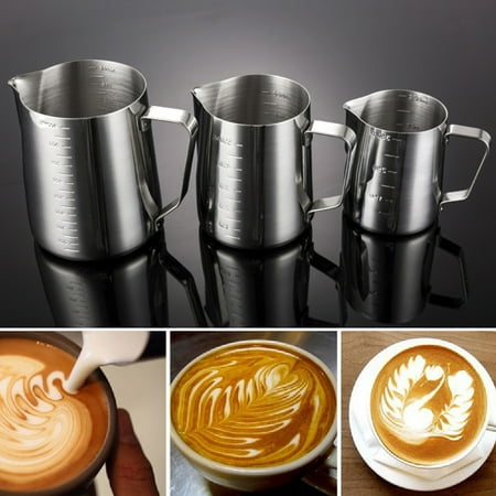 HeYii 350/600/1000ML Stainless Steel DIY Coffee Jug Milk Frothing Craft Pitcher Cup
HeYii 350/600/1000ML Stainless Steel DIY Coffee Jug Milk Frothing Craft Pitcher Cup