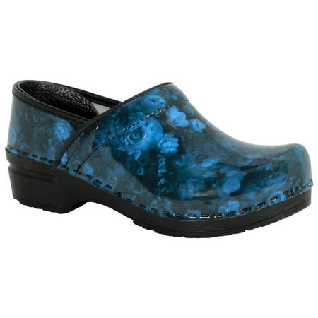 BJORK PROFESSIONAL Agata Printed Leather Clogs