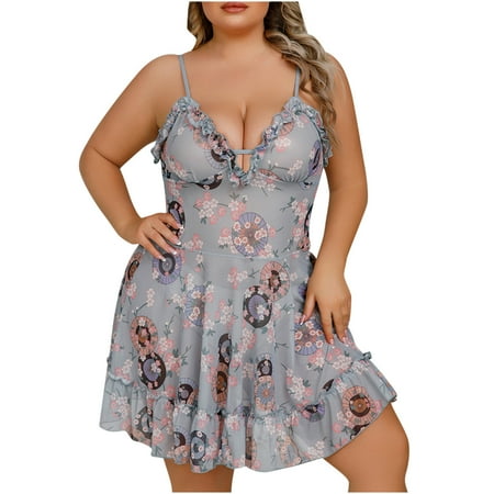 Mikilon Sexy Women Lingerie Floral Printed Cami Dress Temptation Babydoll Underwear Sleepwear Nightdress Womens Clothing Valentines Day Clearance
Mikilon Sexy Women Lingerie Floral Printed Cami Dress Temptation Babydoll Underwear Sleepwear Nightdress Womens Clothing Valentines Day Clearance
