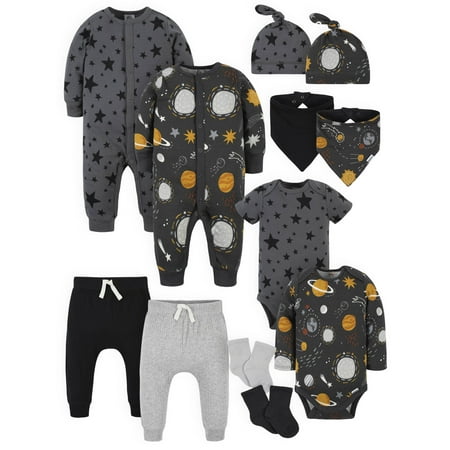 Modern Moments by Gerber Baby Boy Newborn Shower Gift Set 12 Piece Newborn-3/6 Months
Modern Moments by Gerber Baby Boy Newborn Shower Gift Set 12 Piece Newborn-3/6 Months