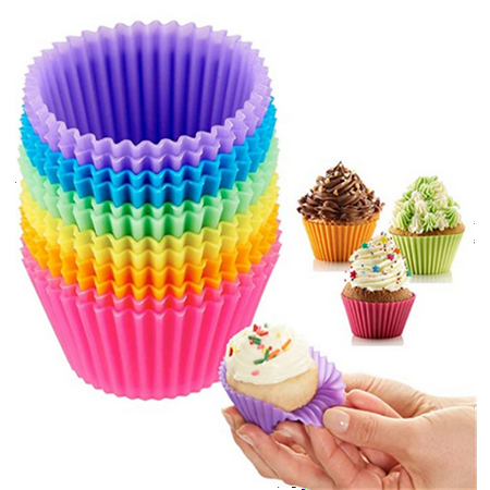 Reusable Silicone Cupcake Baking Cups 24 Pack 2.75 inch Silicone Baking Cups Reusable & Non-stick Muffin Cupcake Liners for Party Halloween Christmas 6 Rainbow Colors (Pack of 24 Multicolor)
Reusable Silicone Cupcake Baking Cups 24 Pack 2.75 inch Silicone Baking Cups Reusable & Non-stick Muffin Cupcake Liners for Party Halloween Christmas 6 Rainbow Colors (Pack of 24 Multicolor)