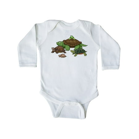 Inktastic Turtle Parade Gift Baby Boy or Baby Girl Long Sleeve Bodysuit