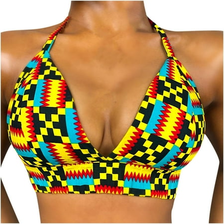 SMihono Deals Fashion Ladies Graphic Tops Sleeveless Funny Halter Sling Crop Tops Sexy V Neck Slim Fit Summer Trendy Sports Bra Top + Chest Pads Female Leisure Yellow 8
SMihono Deals Fashion Ladies Graphic Tops Sleeveless Funny Halter Sling Crop Tops Sexy V Neck Slim Fit Summer Trendy Sports Bra Top + Chest Pads Female Leisure Yellow 8