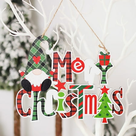 TANGNADE Christmas Atmosphere Decoration Colorful Printing Merry Christmas Window Christmas Tree Wood Hanging Pendant
TANGNADE Christmas Atmosphere Decoration Colorful Printing Merry Christmas Window Christmas Tree Wood Hanging Pendant