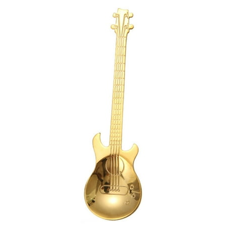 1 Pc Guitar Coffee Spoon Stainless Steel Coffee Mixing Spoon Cold Drink Tea Tools Kitchen Accessories (Golden)
1 Pc Guitar Coffee Spoon Stainless Steel Coffee Mixing Spoon Cold Drink Tea Tools Kitchen Accessories (Golden)