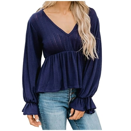 ASEIDFNSA L Maternity Clothes Women Blouses Tops Fashion Women S Elegant Tops Shirt Solid Color Striped Slim Top V-Neck Flared Long-Sleeved Shirt Blouse Chiffon Shirt
ASEIDFNSA L Maternity Clothes Women Blouses Tops Fashion Women S Elegant Tops Shirt Solid Color Striped Slim Top V-Neck Flared Long-Sleeved Shirt Blouse Chiffon Shirt