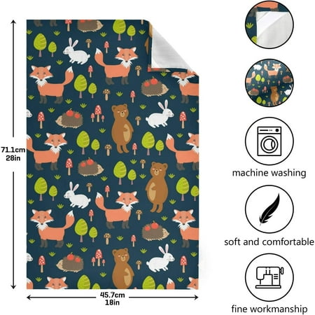 SKYSONIC Fox Kitchen Dish Towel Set of 1 Super Absorbent Soft Drying Cloth Tea Bar Towels 28 x 18 Inch
SKYSONIC Fox Kitchen Dish Towel Set of 1 Super Absorbent Soft Drying Cloth Tea Bar Towels 28 x 18 Inch