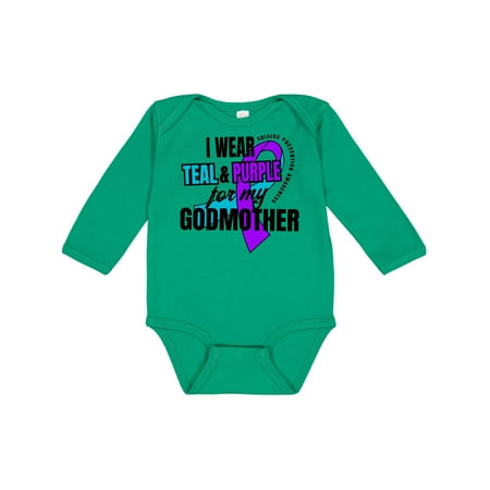Inktastic Suicide Prevention I Wear Teal and Purple for My Godmother Gift Baby Boy or Baby Girl Long Sleeve Bodysuit
Inktastic Suicide Prevention I Wear Teal and Purple for My Godmother Gift Baby Boy or Baby Girl Long Sleeve Bodysuit