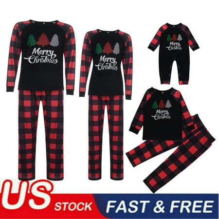 ZIYIXIN Christmas Matching Family Pajamas Print Tops Plaid Sleepwear Nightwear Festival Holiday Clothes Set
ZIYIXIN Christmas Matching Family Pajamas Print Tops Plaid Sleepwear Nightwear Festival Holiday Clothes Set
