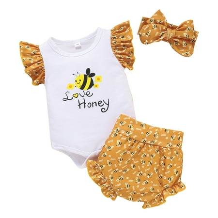 HIBRO Summer Bees Cartoon Pattern Girl Yellow Climbing Clothes Hair Accessories Three Girl Suits Monogram Print Short Sleeve Crop Long Sleeve Girl 
HIBRO Summer Bees Cartoon Pattern Girl Yellow Climbing Clothes Hair Accessories Three Girl Suits Monogram Print Short Sleeve Crop Long Sleeve Girl