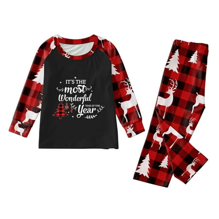 B91xZ Christmas Pajamas For Family Christmas Pajamas for Family Pjs Matching Sets Classic Printed Plaid Sleepwear Set for Women/Men/Kids/Baby Black 8-9Years
B91xZ Christmas Pajamas For Family Christmas Pajamas for Family Pjs Matching Sets Classic Printed Plaid Sleepwear Set for Women/Men/Kids/Baby Black 8-9Years