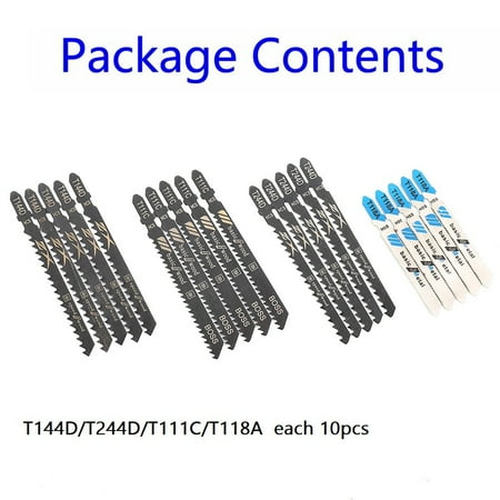 40PCS Jig Saw Blade Woodworking Saw Blade T144D/T244D/T118A/T111C Cutting Tools
40PCS Jig Saw Blade Woodworking Saw Blade T144D/T244D/T118A/T111C Cutting Tools