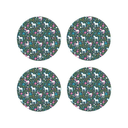 Coasters Set of 4 - Cartoon Cute White Horse Flower_A Drink Coasters for Tabletop Protection Leather Coasters for Living Room Decor and Housewarming Gift Round Shape
Coasters Set of 4 - Cartoon Cute White Horse Flower_A Drink Coasters for Tabletop Protection Leather Coasters for Living Room Decor and Housewarming Gift Round Shape