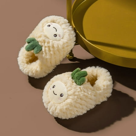 Fashion Autumn And Winter Boys And Girls Slippers Flat Bottom Soft Lightweight Comfortable Warm Cover Heel Cute Cartoon Fruit Pineapple Face Pattern Yellow 150
Fashion Autumn And Winter Boys And Girls Slippers Flat Bottom Soft Lightweight Comfortable Warm Cover Heel Cute Cartoon Fruit Pineapple Face Pattern Yellow 150