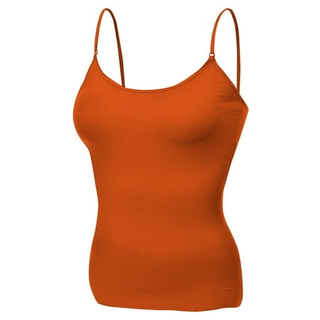 Essential Basic Women Layering Basic Short Camisole Cami Adjustable Strap Tank Top - Spicy Orange S
Essential Basic Women Layering Basic Short Camisole Cami Adjustable Strap Tank Top - Spicy Orange S