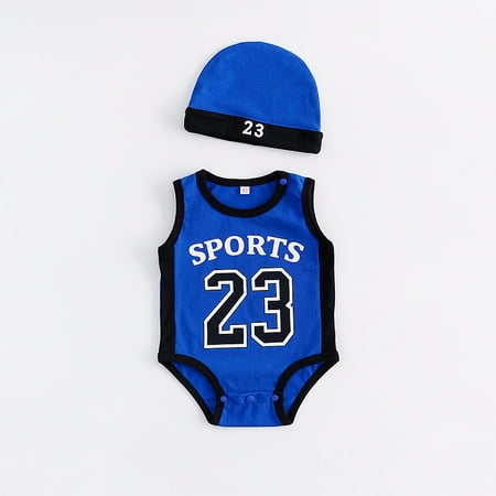 TUOBARR Toddler Kids Baby Boys 23 Print Exercise Sleeveless Romper Cap Bodysuit Outfits Blue (0-24Months)
TUOBARR Toddler Kids Baby Boys 23 Print Exercise Sleeveless Romper Cap Bodysuit Outfits Blue (0-24Months)