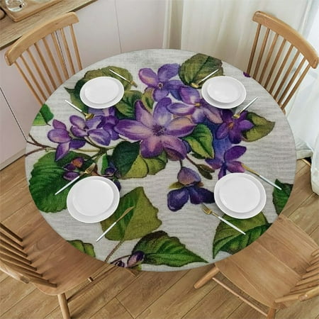 Sheronv Purple Flower Green Leaves Round Table Cover Stain Resistant Washable Indoor Outdoor Tablecloth Kitchen Dining Wedding Parties Outdoor Fitted 100% Polyester Fiber 38-42
Sheronv Purple Flower Green Leaves Round Table Cover Stain Resistant Washable Indoor Outdoor Tablecloth Kitchen Dining Wedding Parties Outdoor Fitted 100% Polyester Fiber 38-42