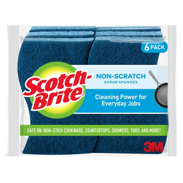 Scotch-Brite Non-Scratch Scrub Sponge, 6 Count
