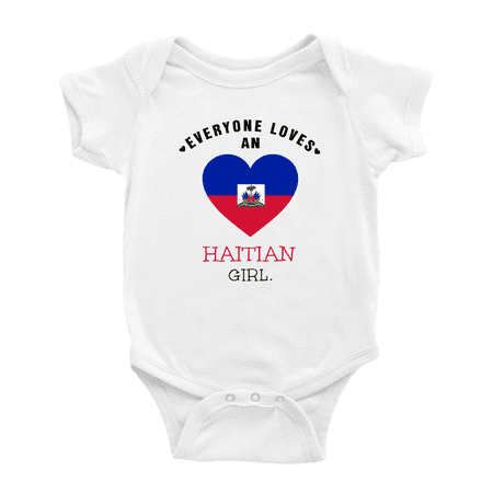 Everyone Loves an Haitian Girl Baby Bodysuit Newborn Clothes Outfits (White 18-24 Months)
Everyone Loves an Haitian Girl Baby Bodysuit Newborn Clothes Outfits (White 18-24 Months)