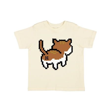 Inktastic Pixel Cat Butt Gift Toddler Boy or Toddler Girl T-Shirt