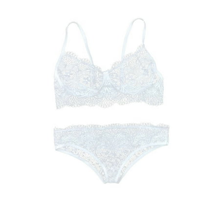 Intimates 2Pc Women Lace Lingerie Wireless Bra + Panty Set Underwear Babydoll Thong Polyester no underwire sports bra White
Intimates 2Pc Women Lace Lingerie Wireless Bra + Panty Set Underwear Babydoll Thong Polyester no underwire sports bra White