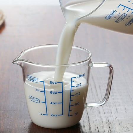 HYDa 250ml/500ml Heat Resisting Glass Measuring Cup Milk Water Scale Microwave Tool
HYDa 250ml/500ml Heat Resisting Glass Measuring Cup Milk Water Scale Microwave Tool