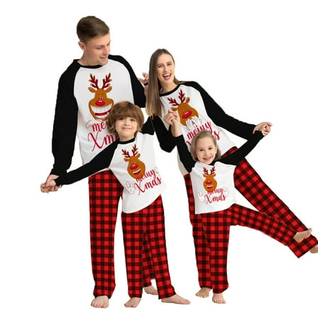 URMAGIC Christmas Family Matching Pajamas Set Rudolph Graphic Plaid Sleepwear for Men Women Kid Baby
URMAGIC Christmas Family Matching Pajamas Set Rudolph Graphic Plaid Sleepwear for Men Women Kid Baby