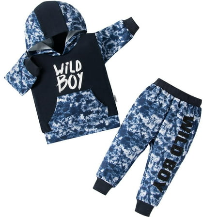 Toddler Boys Printed Outfits Set Long Sleeve Tops Sweatshirt Hoodies +Pants Clothes - Blue Camo Wild Boy 2-3 Years
Toddler Boys Printed Outfits Set Long Sleeve Tops Sweatshirt Hoodies +Pants Clothes - Blue Camo Wild Boy 2-3 Years
