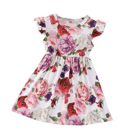 DTBPRQ Little Girls Dress Casual Boho Dress Flutter Sleeve Swing Toddler Baby Sundress Kids Birthday Party Dresses 1-6 Years Old
DTBPRQ Little Girls Dress Casual Boho Dress Flutter Sleeve Swing Toddler Baby Sundress Kids Birthday Party Dresses 1-6 Years Old